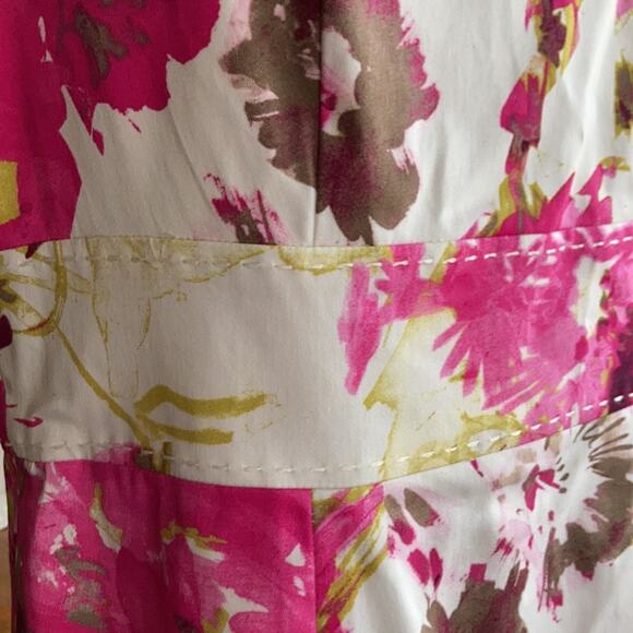 Charter Club Splashy Floral Print Sheath Dress, Size 8 - Picture 4 of 7